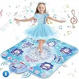 Tanzmatte Kinder Spielzeug Mädchen Geschenk: 8-Tasten-Tanzpad, Kabelloses Bluetooth Elektronisches Tanzspiel mit 4 Spielmodi Integrierte Musik Geburtstagsgeschenke für 3 4 5 6 7 8 9 10+ Jahre Mädchen