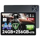 BESTTAB Tablet 11 Zoll, Android 15 Tablet mit SIM Card Slot, Gemini AI 24GB+256GB(TF 2TB) Octa-Core Gaming Tablet PC, 1920 x 1200 FHD IPS 4G LTE/5G Wi-FI/Widevine L1/TÜV/8000mAh/16MP+8MP/BT 5.0/GPS