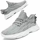 ZGPWZWL Damen Schuhe Turnschuhe Sportschuhe Laufschuhe Straßenlaufschuhe Memory Foam Walkingschuhe Indoor Fitnessschuhe Bequeme Sneaker,Dunkelgrau EU 40