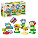 LEGO DUPLO Town Kreativer Blumengarten - Motorikspielzeug für Kinder ab 2 Jahren - Montessori Spielzeug - Lernspielzeug für Vorschulkinder - Garten Spiel für Kleinkinder - Geschenkidee 10444