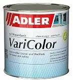 ADLER Varicolor 2in1 Acryl Buntlack für Innen und Außen - Wetterfester Lack und Grundierung für Holz, Metall & Kunststoff - Seidenmatt (750 ml, RAL9016 Verkehrsweiß)