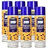 Odif USA 505 Spray & Fix temporärer Stoffkleber, 6 Stück, 350 ml, 6 Stück