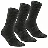 KEECOW Merino Wolle Wandersocken Herren & Damen 3 Paar,60% Merinowolle Thermosocken Wintersocken Warmesocken für Outdoor Sport (DE/NL/SE/PL, Numerisch, 47, 50, Regular, Regular, DarkGrey)