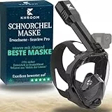 KHROOM® Seaview Pro Schnorchelmaske für Erwachsene – bekannt aus Höhle der Löwen – CO₂-sicher nach DIN EN 136 – inkl. Action-Cam-Halterung – Tauchermaske & Vollgesichtsmaske