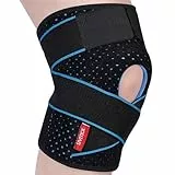 SIVITICK Kniebandage Damen Männer Einstellbare Kniestütze mit Seitenstabilisatoren & Patella Gel Pad Orthopädische Bandage knie Meniskus Arthrose 1 Stück Unisex