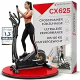 Sportstech CX625 Crosstrainer für Zuhause, Ellipsentrainer mit 32 Widerstandsstufen, 15 kg Schwungrad, leises Magnetbremssystem, LCD Display, Pulssensor, Crosstrainer bis 120 kg