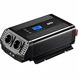 AEG Automotive Sinus-Spannungswandler 600 W, 12 V DC auf 230 V AC, mit App-Steuerung, Lüftersteuerung, Wechselrichter Inverter Stromwandler