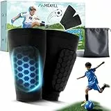 Schienbeinschoner Kinder Fussball 2026 Neu Integrierte Schienbeinschoner für Skifahren Fußball Ski, Skisocken mit Schienbeinschutz, Atmungsaktiv & rutschfest Stoßfest Shin Pads