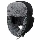 Winter Warm Trapper Jagd Hut Ohrenklappen Trooper Russisch Mütze Maske Ushanka Pelzmützen Männer Frauen