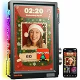 Divoom Times Frame 10.1' WLAN Digitaler Bilderrahmen mit App & 64GB, 1280×800 HD IPS Display, RGB Pixel-Art Deko für Zuhause Nerds (schwarz)