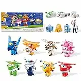 Super Wings Transform-a-Bots World Airport Crew - Serie 1 - Crew Sammelpackung - 15 Spielzeugfiguren - 5,1 cm Figuren