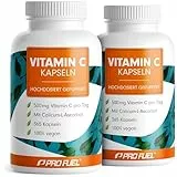 Vitamin C hochdosiert - 730 Kapseln - 500 mg Vitamin C gepuffert - hochwertiges Calcium-Ascorbat optimal hochdosiert - laborgeprüft mit Zertifikat - 100% vegan 2x 365 Kapseln