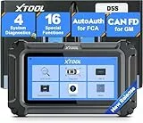 XTOOL D5S OBD2 Diagnosegerät für 4 Systems Motor/ABS/Getriebe, mit 16 Resets auf Öl/Bremse/SAS/BMS/ABS/DPF/TPMS/Drosselklappe, Volle EOBD/OBD2 Funktionen, CAN FD/FCA, AutoVin, Lebenslang Update