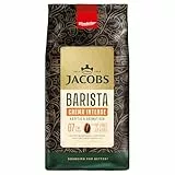 Jacobs Kaffeebohnen Barista Crema Intense, intensiv mit dunkler Schokolade & Pekannuss, geröstet in Bremen, Intensität 7/10, Kaffee ganze Bohnen, 1 kg