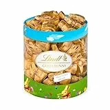 Lindt Schokolade Mini GOLDHASEN | 700 g Köcher | 70 x 10 g Mini GOLDHASEN | Vollmilchschokolade im Köcher | Osterschokolade | Schokoladengeschenk | Schokoladenhasen | Osterhase