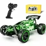 Tecnock Ferngesteuertes Auto 1:18 RC Auto mit LED-Lichtern, 2.4GHz All Terrain RC Auto mit wiederaufladbaren Batterien für 40 Min Spiel, Indoor Outdoor Spielzeug Geschenke für Jungen und Mädchen