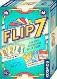 Kosmos 685430 Flip 7, deutsche Ausgabe, Kartenspiel mit schnellem und einfachen Black Jack Prinzip, für 3-18 Personen ab 8 Jahren, Spiel für große Gruppen, nominiert zum Spiel des Jahres 2025