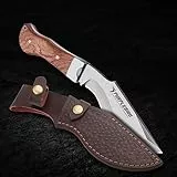 PURPLEBIRD Jagdmesser Feststehende Klinge Messer Outdoor Bushcraft Survival Messer Full Tang Camping Messer