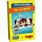 HABA 304761 - Meine ersten Spiele – Ab ins Bett!, Memo- und Zuordnungsspiel für 1-3 Spieler ab 2 Jahren, mit kindgerechtem Spielmaterial aus Holz und Pappe