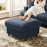 Kidirect Cord Sofa 1 Sitzer, 64CM Couch für Wohnzimmer Sofa, Blau