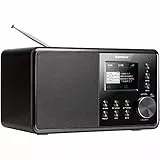 Karcher DAB 3000 - DAB+ Radio (Digitalradio, DAB plus/UKW-RDS, AUX-IN, Wecker mit Dual-Alarm, kleines Küchenradio, schwarz)