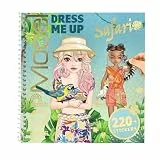 Depesche 13831 TOPModel - Dress Me Up Stickerbuch Safari, mit 24 Seiten tierische Model Motive zum Selbstgestalten, inkl. 11 Stickerbogen