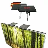 SCHWAIGER 661781 TV-Regal 2er-Set Monitorständer Bildschirmregal Multimedia-Ablage TV-Topper Halterung Fernseher Lautsprecher-Halter Recieverhalterung 6 Zoll
