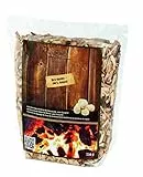 RÖSLE Räucherchips Hickory, 750 g, für Räucherbox auf Smoker, Holzkohle- und Gasgrills, rauchaktiv, naturbelassenes Holz, Braun