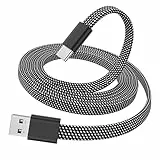 Magtame USB A zu USB C Kabel 1.5M flaches magnetisches Ladekabel, gewickeltes USB C Kabel, einziehbares Typ C Schnellladekabel, flexibles USB C Kabel kompatibel für Phone 15 Pro Max, Samsung, Pad