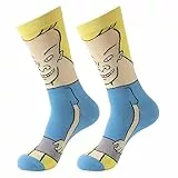 Shop-UP! Bèavìs Socken von Bèavìs and Bùtt-hèad Cartoon Film Uni, Schwarz , 43