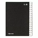 Pagna Pultordner Classic (Pultmappe, 32 Fächer, 1-31) schwarz Pagna 24321-04 - 90 cm x 2,1 m