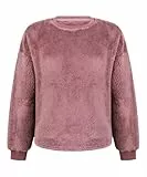 HUNKEMÖLLER Langärmeliges Fluffy-Fleece-Top - pink - S