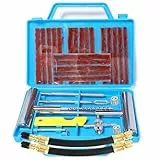 QUNNIE 32-teiliges Reifenreparaturset, Auto Pannenset Pannenreparaturwerkzeug für Auto, Motorrad, Traktor, Wohnmobil