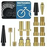 WATSABRO Fahrradventil Adapter Set, Fahrrad Adapter Französisch Ventil, Auto Ventil Adapte, Luftpumpe, Kompressor Ventil Adapter