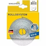 Schellenberg 36103 Gurt für Rollladen für Fenster, System Maxi 23 mm Gurtbreite, 6,0 m, Weiß