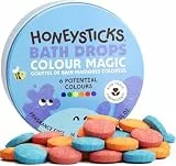 Honeysticks - Natürliche Badekugeln für Kinder aus natürlichen und lebensmittelechten Zutaten. Ausgezeichnetes Geschenk als Badespielzeug . Geruchlos und es gibt insgesamt 36 Bälle.