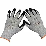 TECH-CRAFT® professionelle Schnittschutzhandschuhe 'Blade Protect' Gr.10 | 3-Paar | Touchscreen-kompatibel | mit Nitril | Hochleistungs-Polyethylen + Glasfaser + Polyester | Arbeitshandschuhe