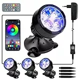 GreenSun Teichbeleuchtung Gartenteich Lampe - RGB Teich Lichter Unterwasserstrahler Kompatibel mit APP(duoCo Strip) IP68 wasserdicht, Farbwechsel Gartenbeleuchtung für Garten, Patio, Pool