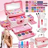 Kinderschminke mädchen Set - Kinder Schminkset dchen,Kinder Schminkkoffer dchen Spielzeug, Halloween Weihnachts Geburtstags Geschenke dchen 4-12Jahre