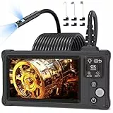 Endoskopkamera mit Licht, Ennovor 1920P HD Dual Lens Endoskopkamera Handy, 5,0 Zoll IPS Kanalkamera, IP67 Wasserdichtes 8mm Endoskop Kamera mit 8+1 Einstellbaren LED Licht-5M