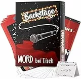 Mord bei Tisch Krimidinner für Zuhause - 6 bis 8 Personen - Der Backstage Fall - Das Krimi Spiel ab 16 Jahren – Ideal als Krimi Dinner für eine mörderische Dinnerparty