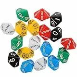 BESPORTBLE Stellenwertwürfel 18 Stück Für Brettspiele Party Spielwürfel Aus Kunststoff Mehrseitige Würfel Für Rollenspiele Und Tischspiele Buntes Spielzeug Für Kinder Und Erwachsene