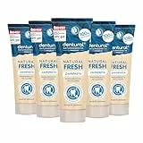 happybrush Naturkosmetik ZahnpastaNatural Fresh mit Minz-Lemon-Geschmack - Zahncreme mit 5-fach Schutz für deine Zähne mit Zink - Ohne Mikroplastik - 5er Pack (5 x 75ml)