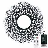 Batteriebetriebene Lichterkette, 20 m, 200 LEDs, batteriebetrieben, mit Timer, 8 Modi, wasserdichte batteriebetriebene Lichterkette für den Außenbereich, Haus, Garten, Party, Weihnachtsbäume,