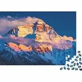 Mount Everest Jigsaw Puzzles 1000 Teiles Recycelt Material Qomolangma Puzzles für Elderly Relieve Senile Dementia Spaß Familienspiel Activity Zuhause 38x26cm/1000 Teile