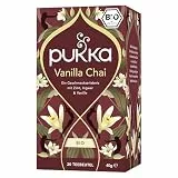 Pukka | Bio Kräutertee 'Vanilla Chai' | Zimt, Ingwer und Vanille | Ein köstlich würziges Geschmackserlebnis | 1er Pack | 20 Teebeutel