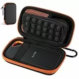 AMFUN Tasche Hülle für SanDisk, Elektronik Tasche Organizer, Portable SSD Externe Festplatte, Tragbare Kabelorganizer für Handyladekabel, Powerbank, USB Sticks