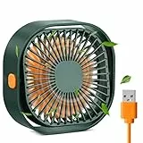 benpen USB Lüfter Leise Klein,360° Mini Ventilator Grow,Small Table Fan Mit 3 Stufe,BüRo Ventilator,keiner Tischventilator pflanzen ventilator Schreibtisch Schlafzimmer Zuhause im Freien PC