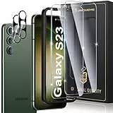 UniqueMe für Samsung Galaxy S23 für Panzerglas, 2 Stück Displayschutz und 2 Stück Kameraschutz, Bruchsichere Schutzfolie für Samsung S23, Leicht anzubringen, Keine Blasen, 9H-Härte, HD-Klar