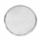 SOLUSTRE Aluminium Pizzablech mit Löchern Pizzabackblech aus Aluminiumlegierung Nahtloser Rand Professionelles Backblech für Gas und Elektroöfen Gleichmäßiges Backen und Schnelles